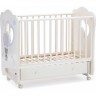 Детская кроватка NUOVITA STANZIONE CUTE BEAR SWING поперечный маятник, белый 4603763226500