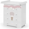 Детский комод NUOVITA STANZIONE CUTE BEAR, белый, 4 ящика 4603763227071