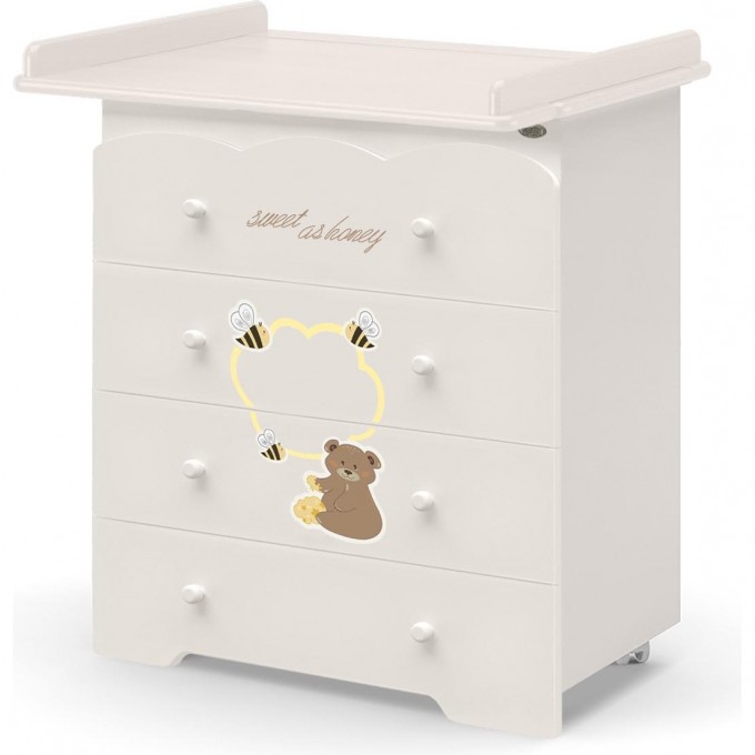 Комод NUOVITA Stanzione Honey Bear ваниль 4603763228481