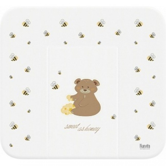 Матрасик для пеленания мягкий NUOVITA HONEY BEAR 750х720 белый 4603774670729